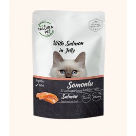 Eco Natura Pet Jelly Somonlu Pouch Kısır 20x85 gr Kedi Maması
