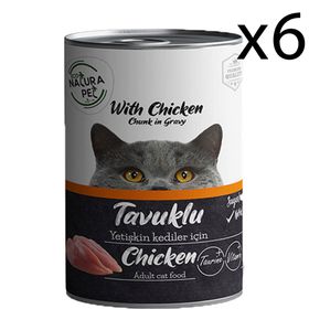 Eco Natura Pet Tavuklu Gravy 6x400 gr Yetişkin Kedi Konservesi