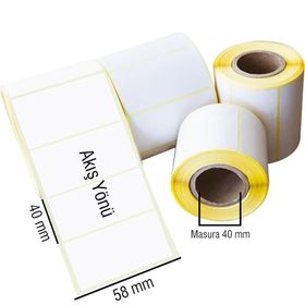 Eco Termal Barkod 58x40 mm 4 Rulo 2.000 Adet Terazi Etiketi
