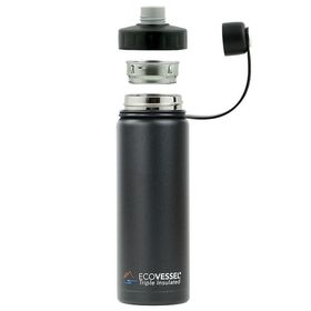 Eco Vessel Boulder Insulated Bottle With Screw Cap 0.50 lt Siyah Termos