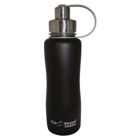 Eco Vessel Vidalı Kapaklı Yalıtımlı 0.50 lt Siyah Termos