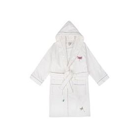 Ecocotton %100 Organik Pamuk Nakışlı Nina Kız Çocuk Bornoz