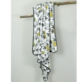 Ecocotton 90*90 cm Antrasit Pingu Bebek Penye Battaniye