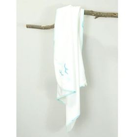 Ecocotton 90*90 cm Beyaz Turna Bebek Penye Battaniye