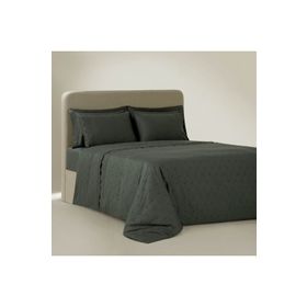Ecocotton Ahter Pamuk Saten Brodeli %100 Battal Boy Organik Yeşil 240x220 cm Nevresim Takımı