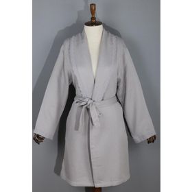 Ecocotton Alessa Gri Kadın Bornoz