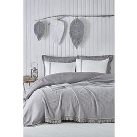 Ecocotton Alessa Organik Pamuk 220x240 cm Çift Kişilik Pike Seti