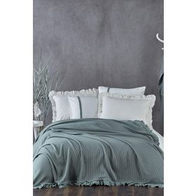 Ecocotton Alessa Organik Pamuk 220x240 cm Çift Kişilik Pike Seti