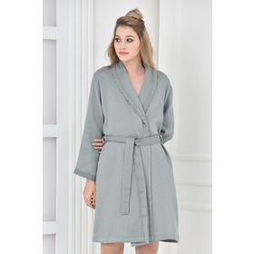Ecocotton Alessa Organik Pamuk Kadın Pike Bornoz