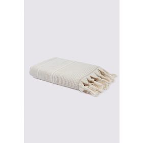 Ecocotton Arden 100 Organik Pamuk Karışımlı Kenevir Bej 50x80 cm El Yüz Havlusu