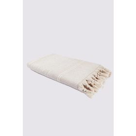 Ecocotton Arden 100 Organik Pamuk Karışımlı Kenevir Bej 70x140 cm Banyo Havlusu