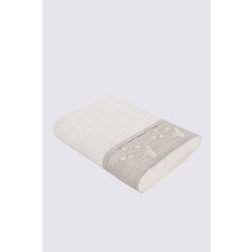Ecocotton Ayliz Organik Pamuk El Krem 80x150 cm Banyo Havlusu