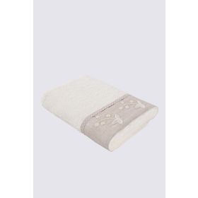 Ecocotton Ayliz Organik Pamuk El Krem 80x150 cm Banyo Havlusu