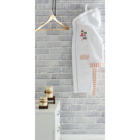 Ecocotton Balerin Beyaz Organik Pamuk 11-12 Yaş Çocuk Bornozu
