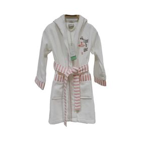 Ecocotton Balerin Krem 3-4 Yaş Çocuk Bornoz