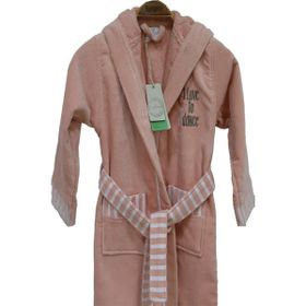 Ecocotton Balerin Pudra Organik Pamuk 9-10 Yaş Çocuk Bornozu