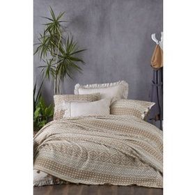 Ecocotton Beril Organik Pamuk Jakarlı Çift Kişilik Pike Seti