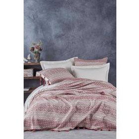 Ecocotton Beril Organik Pamuk Jakarlı Çift Kişilik Pike Seti