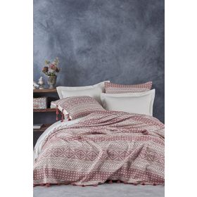 Ecocotton Beril Organik Pamuk Jakarlı Çift Kişilik Pike Seti