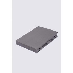 Ecocotton Çift Kişilik %100 Organik Pamuk Saten Antrasit 160x200 cm Lastikli Çarşaf