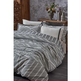 Ecocotton Colossae Siyah 200x220 cm Çift Kişilik Nevresim Takımı
