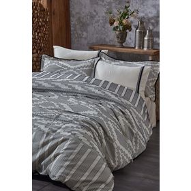 Ecocotton Colossae Siyah Organik Pamuk Çift Kişilik 200 x 220 cm Nevresim Takımı