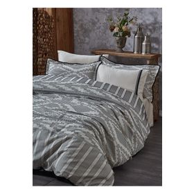 Ecocotton Colossae Siyah Organik Pamuk Çift Kişilik Nevresim Takımı