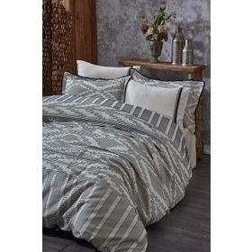 Ecocotton Colossae Siyah Organik Pamuk Çift Kişilik Nevresim Takımı