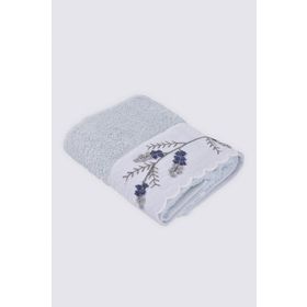 Ecocotton Derin %100 Organik Pamuk El Nakışlı Krem 50x90 cm El Yüz Havlusu
