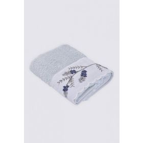 Ecocotton Derin %100 Organik Pamuk El Nakışlı Krem 50x90 cm El Yüz Havlusu