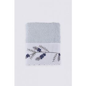Ecocotton Derin %100 Organik Pamuk El Nakışlı Krem 50x90 cm El Yüz Havlusu