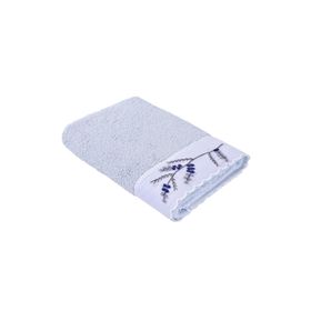 Ecocotton Derin Organik Pamuk El Nakışlı Krem 80x150 CM Banyo Havlusu