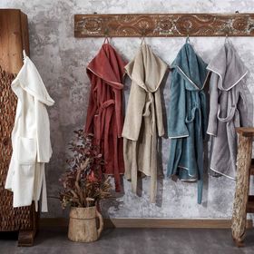 Ecocotton Ecosoft Gri Kadın Bornoz