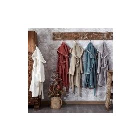 Ecocotton Ecosoft Gri Kadın Bornoz