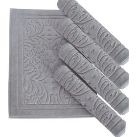 Ecocotton Elenora Gri Pamuk 50x80 cm Banyo Paspası