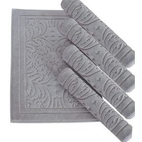 Ecocotton Elenora Gri Pamuk 50x80 cm Banyo Paspası