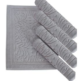 Ecocotton Elenora Gri Pamuk 50x80 cm Banyo Paspası