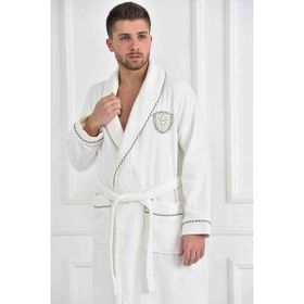 Ecocotton Ella Krem Erkek Bornoz