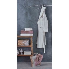 Ecocotton Ella Krem Erkek Bornoz