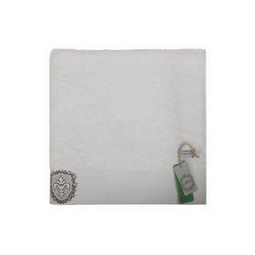 Ecocotton Ella Organik Pamuk Nakışlı Krem 80x150 CM Banyo Havlusu