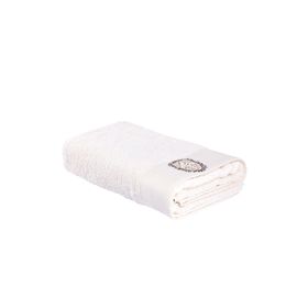Ecocotton Ella Organik Pamuk Nakışlı Krem 80x150 CM Banyo Havlusu