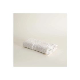 Ecocotton Elsa %100 Organik Pamuk Nakışlı Krem 50x90 cm El Yüz Havlusu