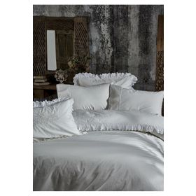 Ecocotton Elsa Krem Organik Pamuk Çift Kişilik Nevresim Takımı