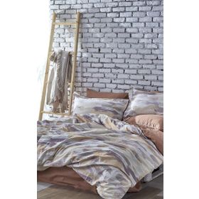 Ecocotton Evita Çift Kişilik %100 Pamuk Ütü İstemeyen Baskılı 200x220 cm Nevresim Takımı
