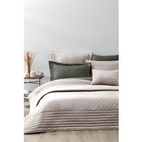 Ecocotton Feza Krem Çift Kişilik Yatak Örtüsü Takımı