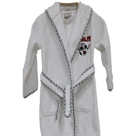 Ecocotton Funny Football Erkek Çocuk Beyaz Bornoz