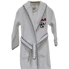 Ecocotton Funny Football Erkek Çocuk Beyaz Bornoz
