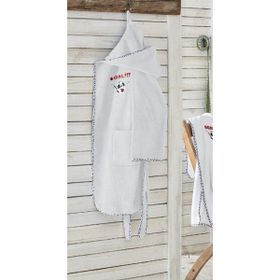 Ecocotton Funny Football Erkek Çocuk Beyaz Bornoz
