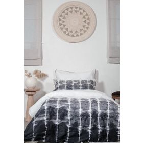 Ecocotton Galia Siyah 160x220 cm Tek Kişilik Nevresim Takımı