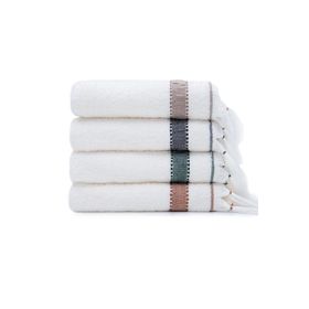 Ecocotton Galya %100 Organik Kapok Bordürlü 50x90 cm 4'lü El Yüz Havlusu
